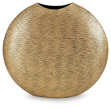 Iansboro Antique Gold Finish Vase by Ashley at Eve Furniture