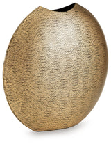 Iansboro Antique Gold Finish Vase by ASHLEY FURNITURE at Eve Furniture