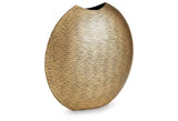 Iansboro Antique Gold Finish Vase by ASHLEY FURNITURE at Eve Furniture