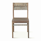 Ibiza 17" Dining Chair in Vintage Teal Reclaimed Wood, Set of 2 by Home Trends & Design at Eve Furniture