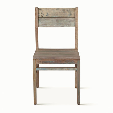 Ibiza 17" Dining Chair in Vintage Teal Reclaimed Wood, Set of 2 by Home Trends & Design at Eve Furniture