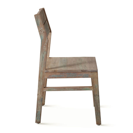 Ibiza 17" Dining Chair in Vintage Teal Reclaimed Wood, Set of 2 by Home Trends & Design at Eve Furniture