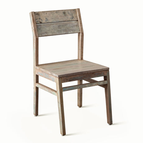 Ibiza 17" Dining Chair in Vintage Teal Reclaimed Wood, Set of 2 by Home Trends & Design at Eve Furniture