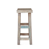 Ibiza 19" Counter Chair in Vintage Teal Reclaimed Wood by Home Trends & Design at Eve Furniture