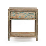 Ibiza 24" Nightstand in Vintage Teal Reclaimed Wood by Home Trends & Design at Eve Furniture