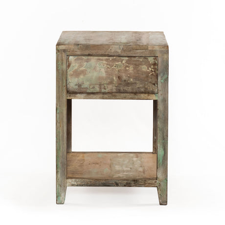 Ibiza 24" Nightstand in Vintage Teal Reclaimed Wood by Home Trends & Design at Eve Furniture