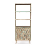 Ibiza 31" Bookshelf in Vintage Teal Reclaimed Wood by Home Trends & Design at Eve Furniture