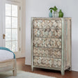 Ibiza 32" Tall Chest in Vintage Teal Reclaimed Wood by Home Trends & Design at Eve Furniture