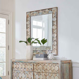 Ibiza 37" Mirror in Vintage Teal Reclaimed Wood by Home Trends & Design at Eve Furniture