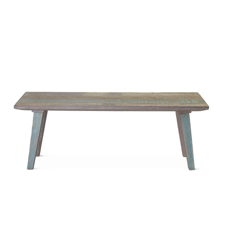 Ibiza 48" Bench in Vintage Teal Reclaimed Wood by Home Trends & Design at Eve Furniture