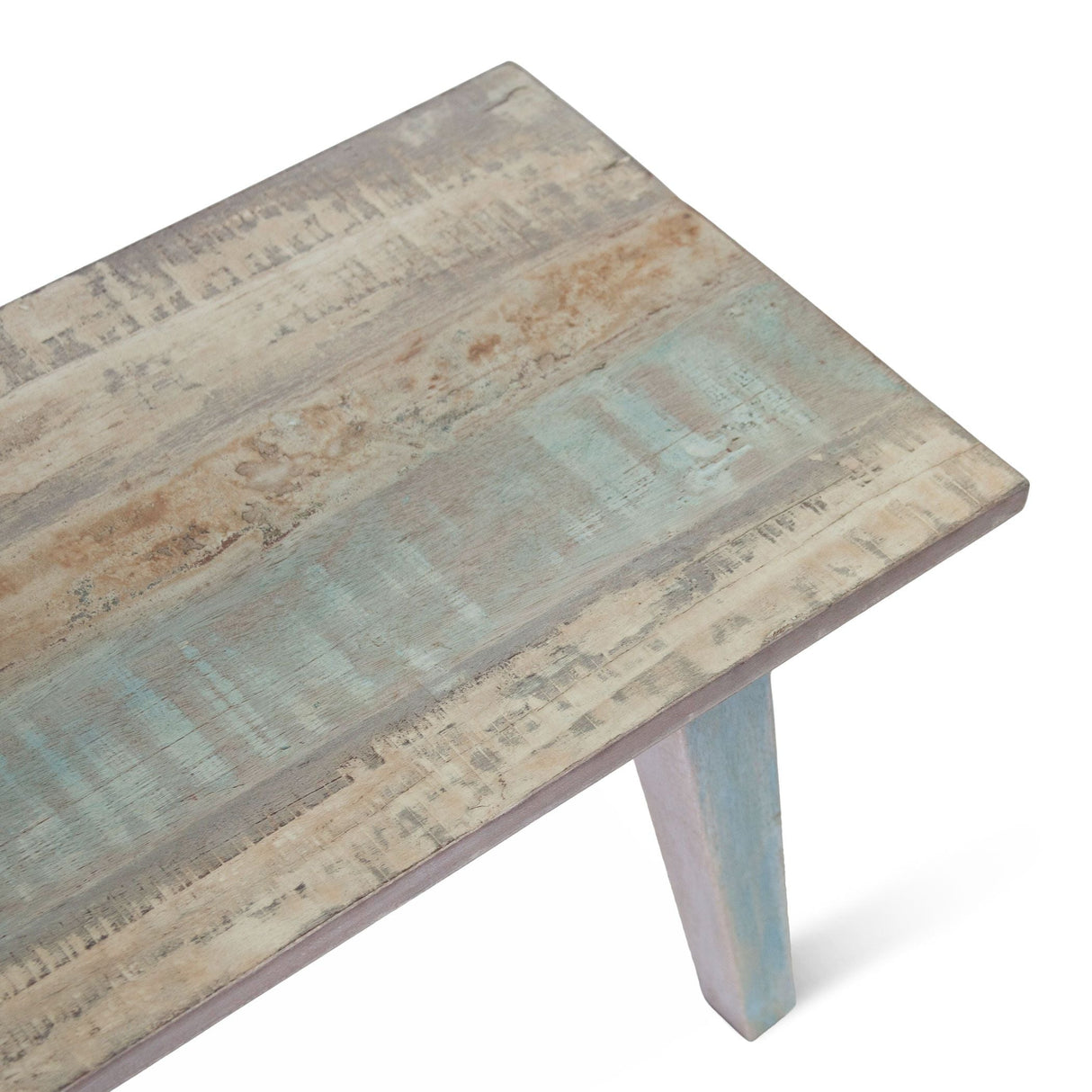 Ibiza 48" Bench in Vintage Teal Reclaimed Wood by Home Trends & Design at Eve Furniture