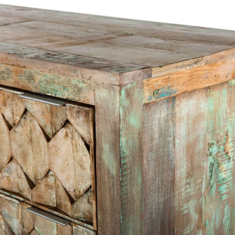Ibiza 57" Dresser in Vintage Teal Reclaimed Wood by Home Trends & Design at Eve Furniture