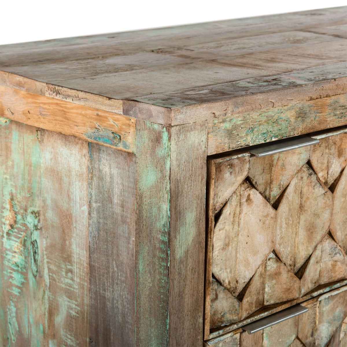 Ibiza 57" Dresser in Vintage Teal Reclaimed Wood by Home Trends & Design at Eve Furniture