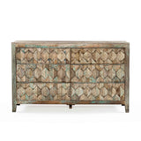 Ibiza 57" Dresser in Vintage Teal Reclaimed Wood by Home Trends & Design at Eve Furniture