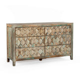 Ibiza 57" Dresser in Vintage Teal Reclaimed Wood by Home Trends & Design at Eve Furniture