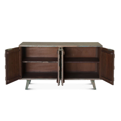 Ibiza 61" Sideboard in Vintage Teal Reclaimed Wood by Home Trends & Design at Eve Furniture