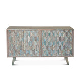 Ibiza 61" Sideboard in Vintage Teal Reclaimed Wood by Home Trends & Design at Eve Furniture