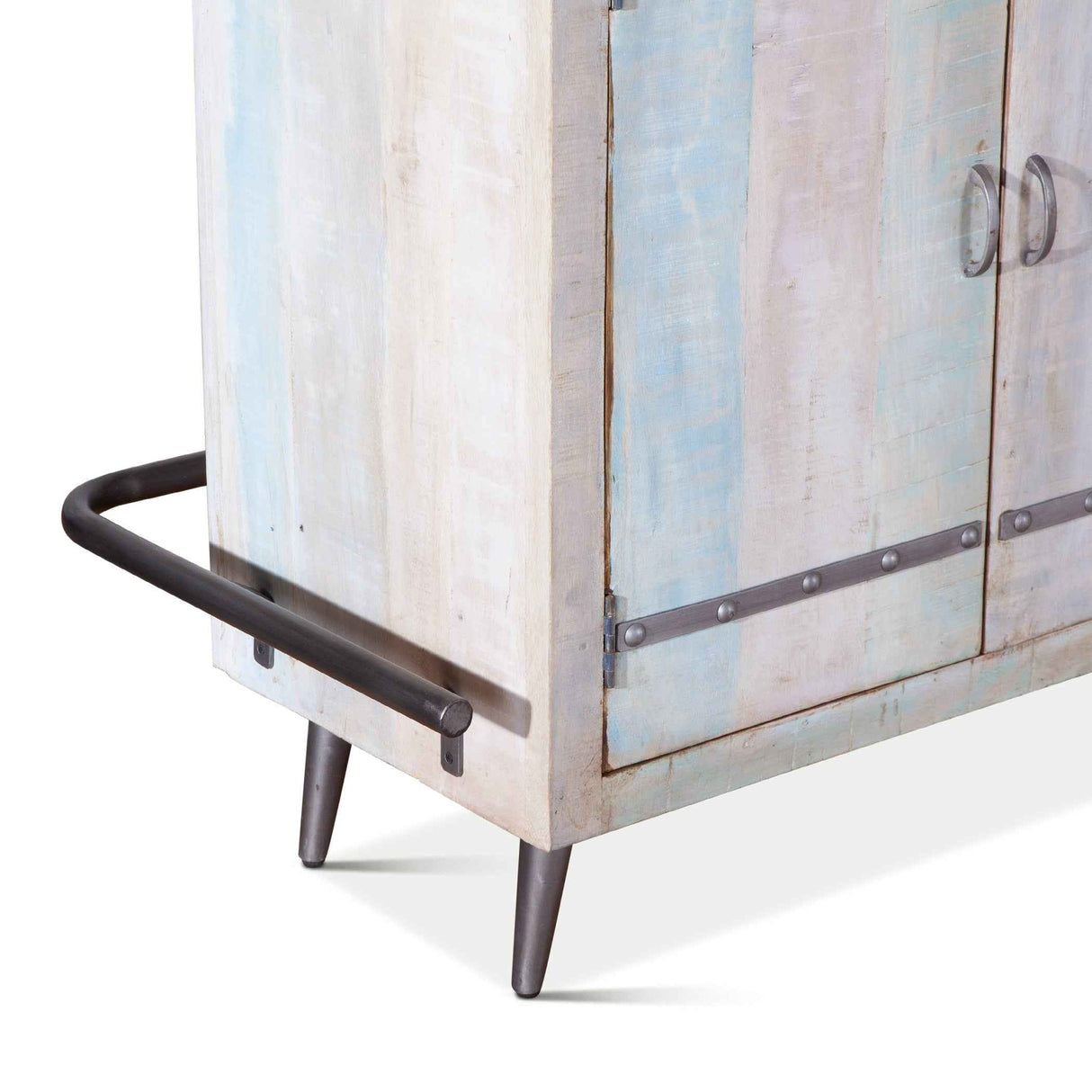 Ibiza 62" Bar in Vintage Teal Reclaimed Wood by Home Trends & Design at Eve Furniture