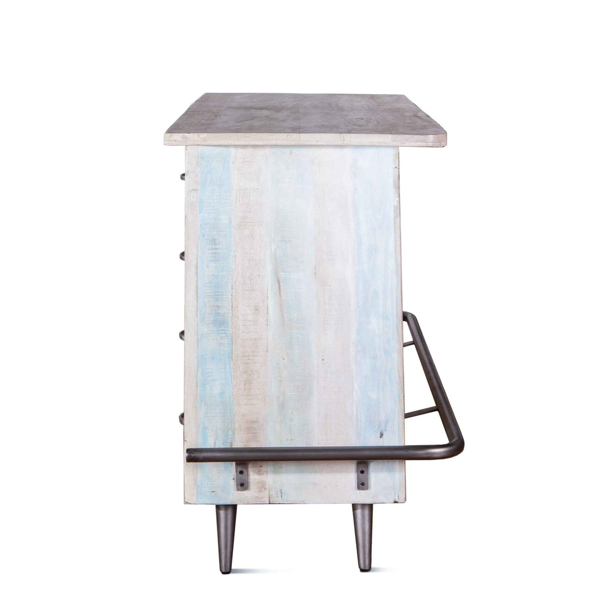 Ibiza 62" Bar in Vintage Teal Reclaimed Wood by Home Trends & Design at Eve Furniture