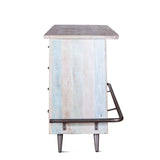 Ibiza 62" Bar in Vintage Teal Reclaimed Wood by Home Trends & Design at Eve Furniture