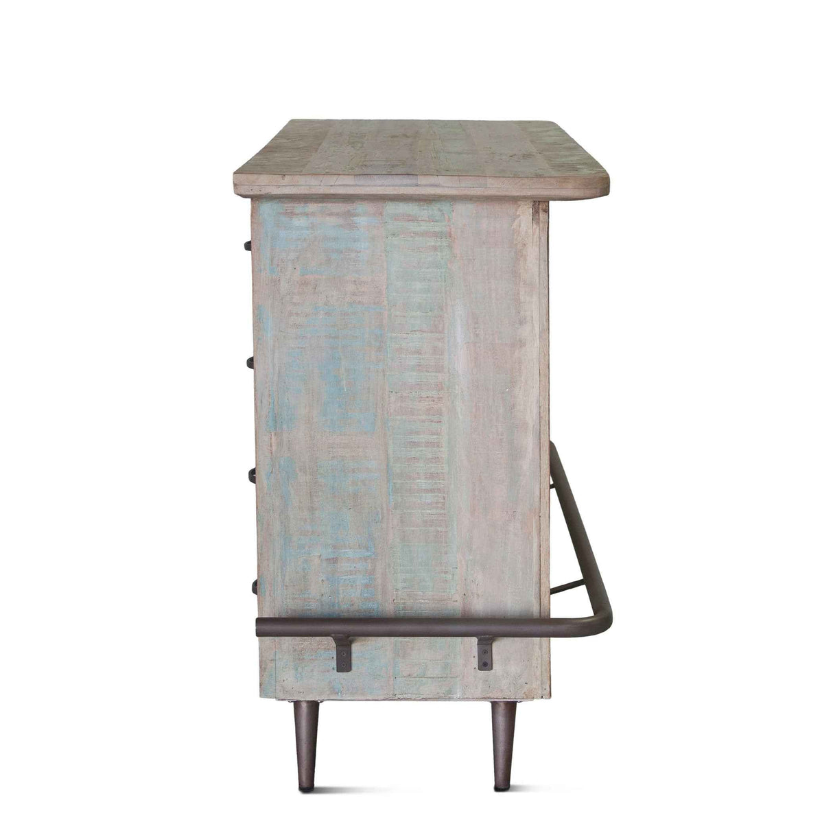 Ibiza 62" Bar in Vintage Teal Reclaimed Wood by Home Trends & Design at Eve Furniture