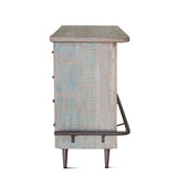Ibiza 62" Bar in Vintage Teal Reclaimed Wood by Home Trends & Design at Eve Furniture