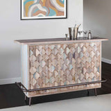 Ibiza 62" Bar in Vintage Teal Reclaimed Wood by Home Trends & Design at Eve Furniture