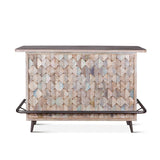 Ibiza 62" Bar in Vintage Teal Reclaimed Wood by Home Trends & Design at Eve Furniture