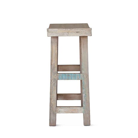 Ibiza 66" Sofa Back Console Table with Stools in Vintage Teal Reclaimed Wood by Home Trends & Design at Eve Furniture