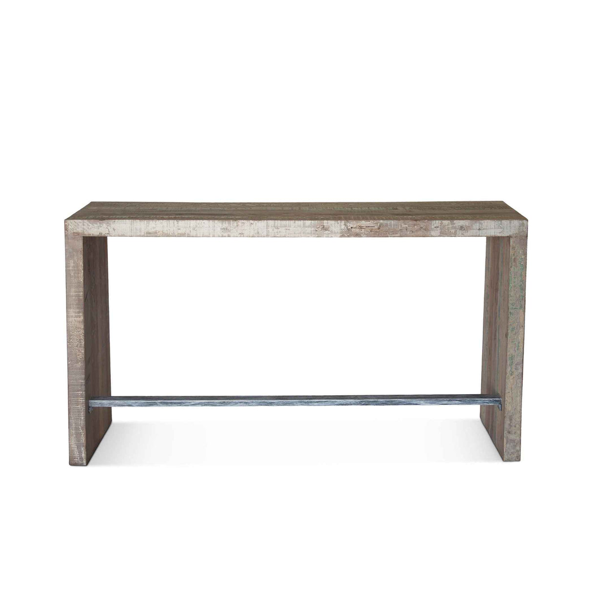 Ibiza 66" Sofa Back Console Table with Stools in Vintage Teal Reclaimed Wood by Home Trends & Design at Eve Furniture