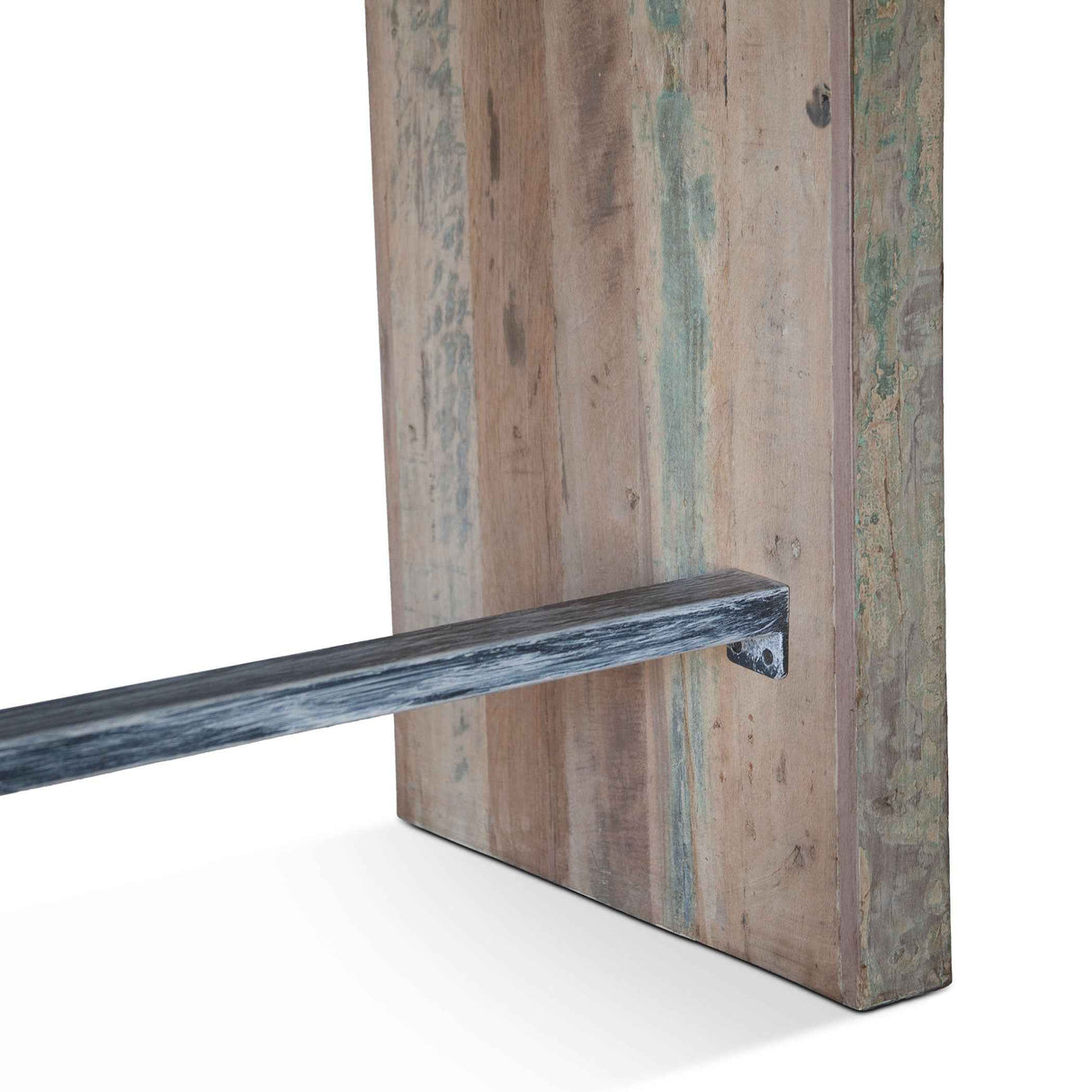 Ibiza 66" Sofa Back Console Table with Stools in Vintage Teal Reclaimed Wood by Home Trends & Design at Eve Furniture