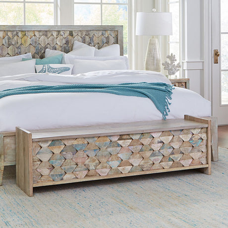 Ibiza King Bed in Vintage Teal Reclaimed Wood by Home Trends & Design at Eve Furniture