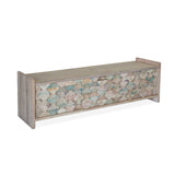 Ibizia 60" Storage Bench in Vintage Teal Reclaimed Wood by Home Trends & Design at Eve Furniture