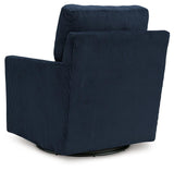 Icaman Navy Swivel Chair by Ashley at Eve Furniture