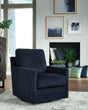 Icaman Navy Swivel Chair by Ashley at Eve Furniture