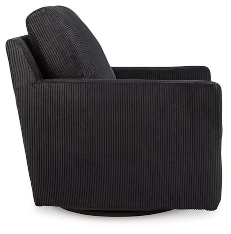 Icaman Onyx Swivel Chair by Ashley at Eve Furniture