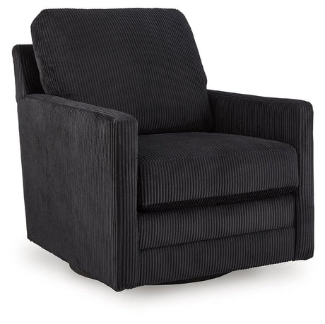 Icaman Onyx Swivel Chair by Ashley at Eve Furniture