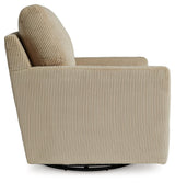 Icaman Sand Swivel Chair by Ashley at Eve Furniture