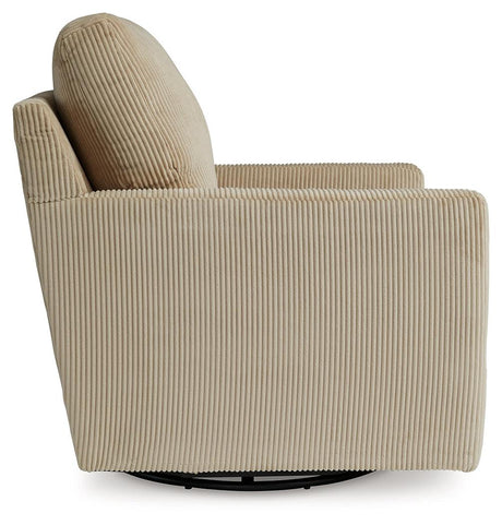 Icaman Sand Swivel Chair by Ashley at Eve Furniture
