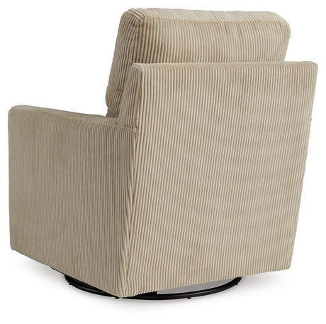 Icaman Sand Swivel Chair by Ashley at Eve Furniture