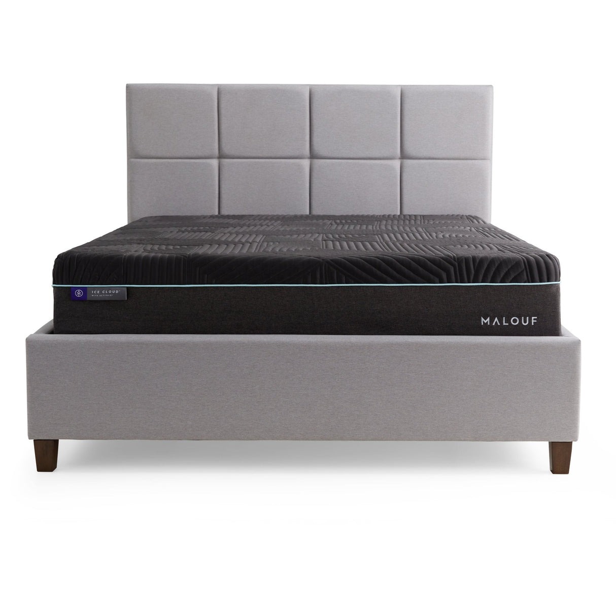Ice Cloud ActivAir Gray Cal King Mattress by Malouf at Eve Furniture