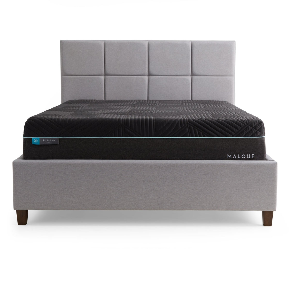Ice Cloud Cool Sync Gray Full Mattress by Malouf at Eve Furniture
