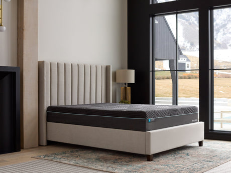 Ice Cloud Cool Sync Gray Queen Mattress by Malouf at Eve Furniture