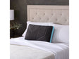 Ice Cloud + Omniphase Black/Blue Queen Low Loft Pillow by Malouf at Eve Furniture