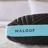 Ice Cloud + Omniphase Black/Blue Queen Mid Loft Pillow by Malouf at Eve Furniture