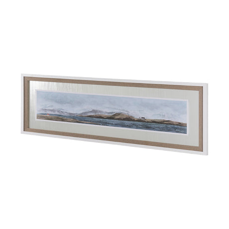 Icelandic Seascape by Jonathan Klassen Hand Embellished Textured Framed Art Print Matted under Glass by Mercana at Eve Furniture