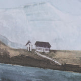 Icelandic Seascape by Jonathan Klassen Hand Embellished Textured Framed Art Print Matted under Glass by Mercana at Eve Furniture