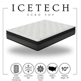 Icetech 10" Euro Top Queen Mattress by Happy Homes at Eve Furniture