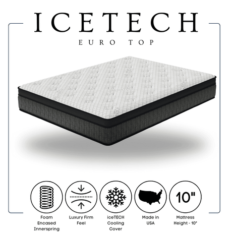 Icetech 10" Euro Top King Mattress by Happy Homes at Eve Furniture