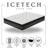 Icetech 10" Euro Top Queen Mattress by Happy Homes at Eve Furniture